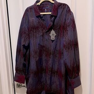 Visconti Black Purple Paisley / Merlot Geo Velvet Limited Edition NWT SZ 3XLB